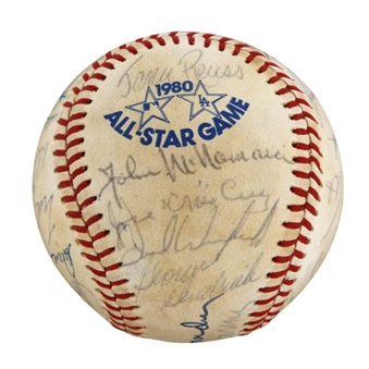 1980 National League All-Star Team Signed Baseball Including Schmidt, Carter, Carlton and Bench